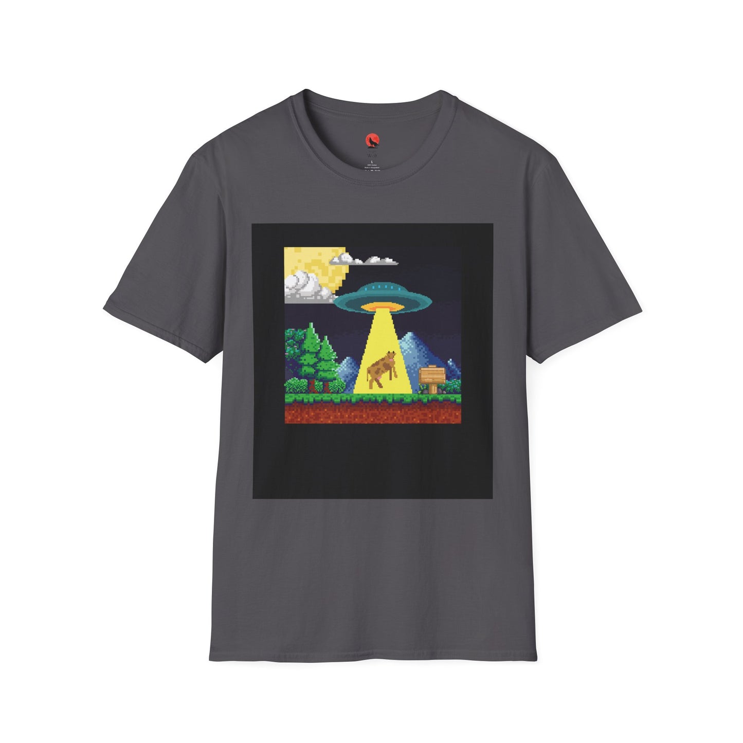 Retro Alien Abduction Unisex Softstyle T-Shirt