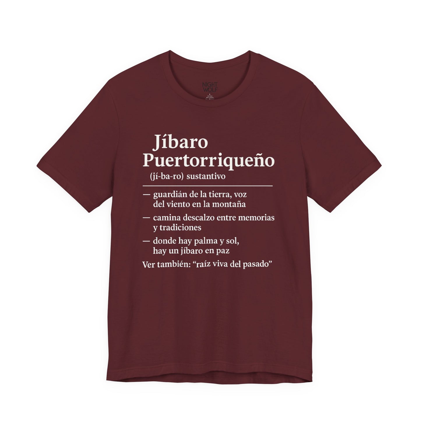 Puerto Rican Pride Tee, Jíbaro: Raiz Viva de pasado
