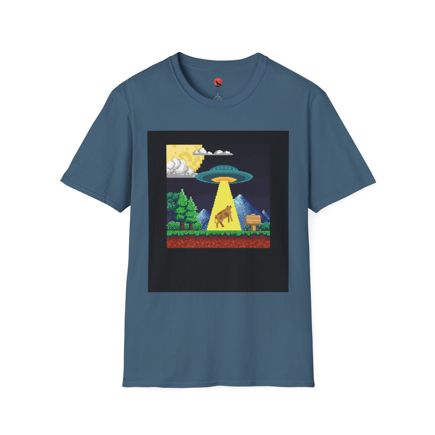 Retro Alien Abduction Unisex Softstyle T-Shirt