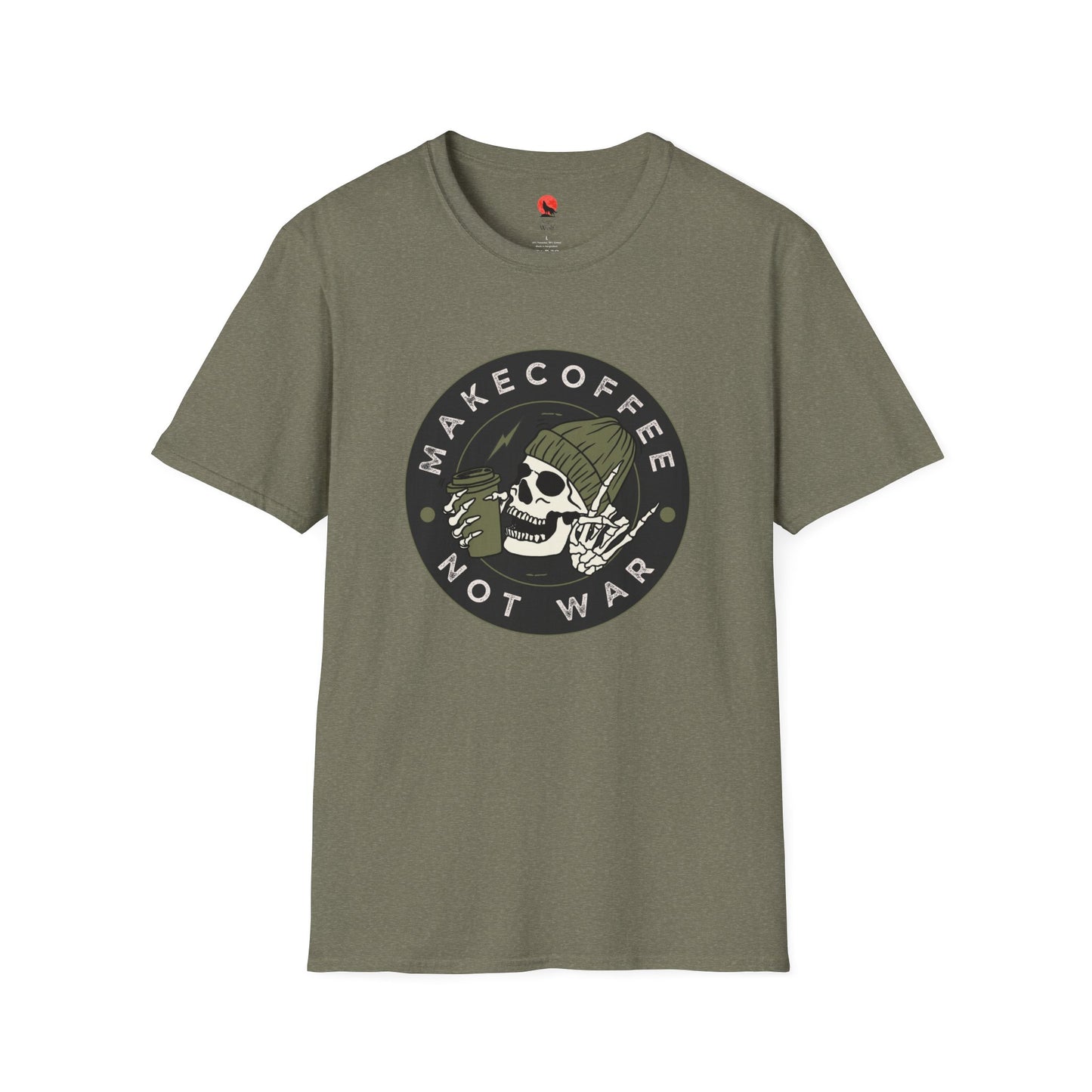 Make Coffee Not War Unisex Softstyle T-Shirt