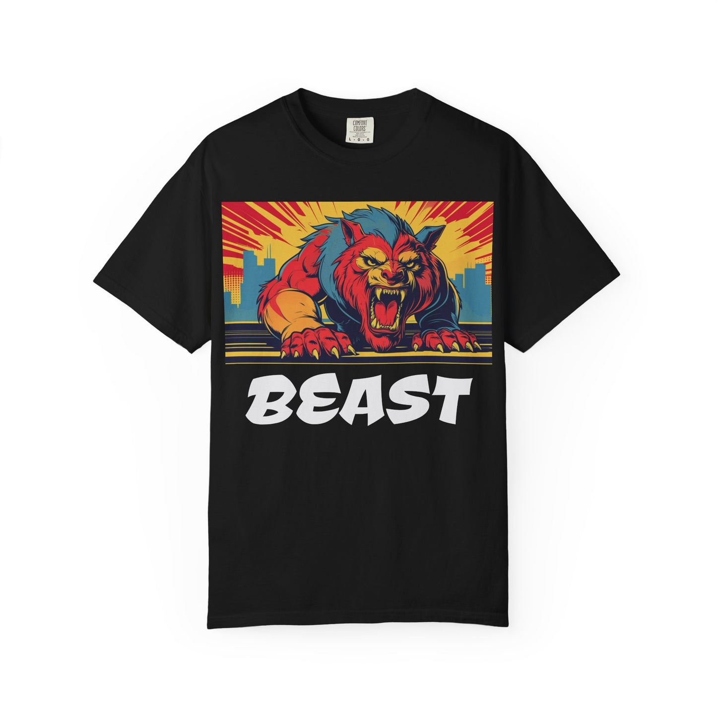 Vibrant Beast Graphic T-Shirt
