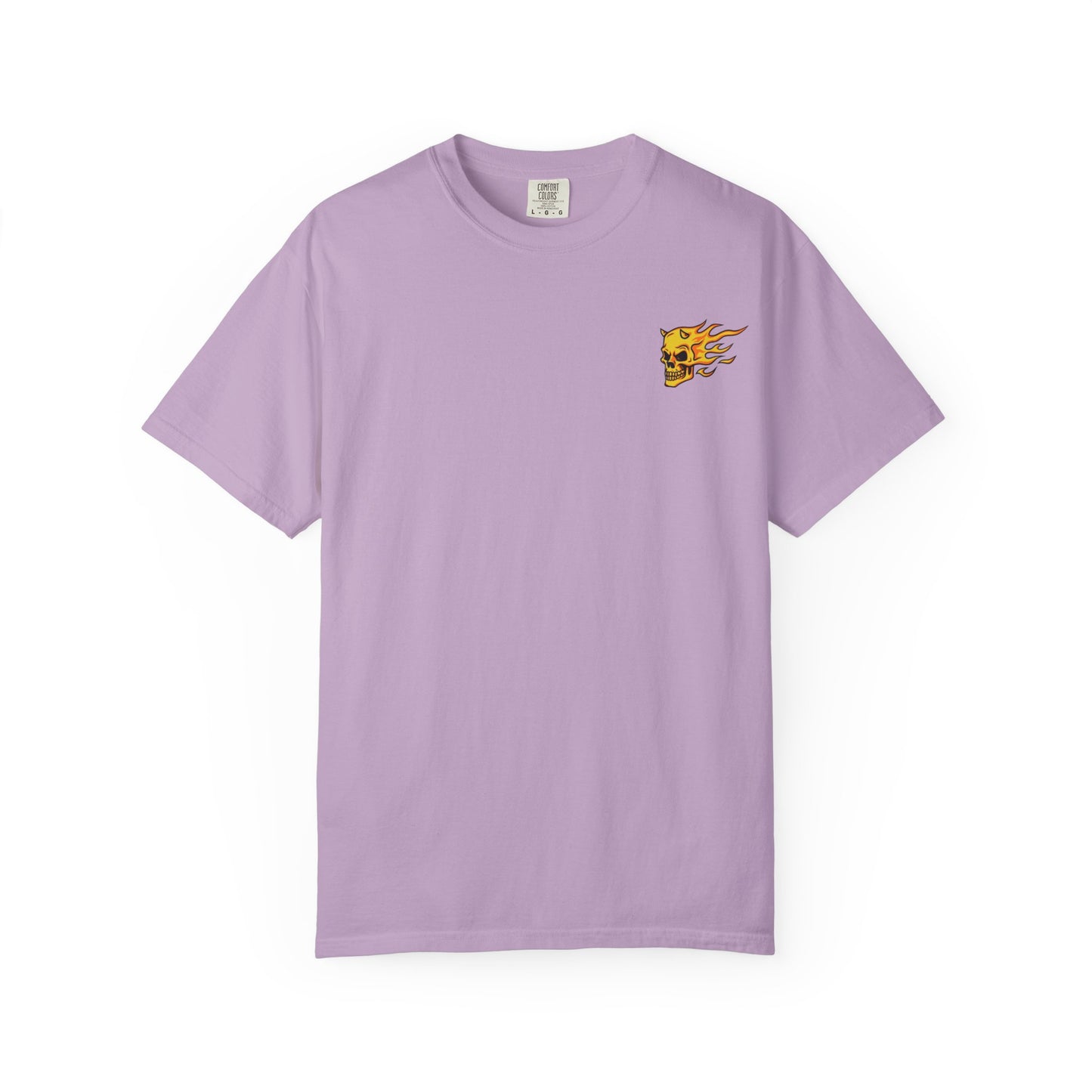 Flaming Skull Unisex Garment-Dyed T-Shirt