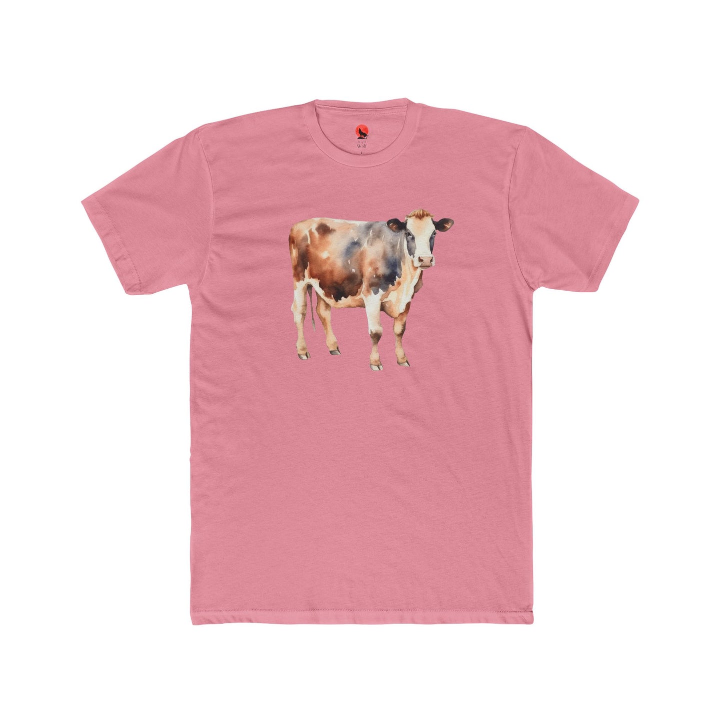 Cute Cow Watercolor Unisex Cotton Crew Tee