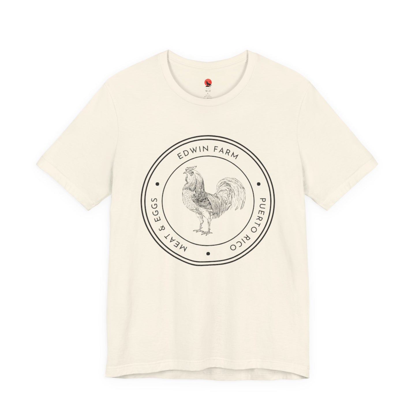 Meat & Egg Unisex Tee - Edwin Farm Rooster Design