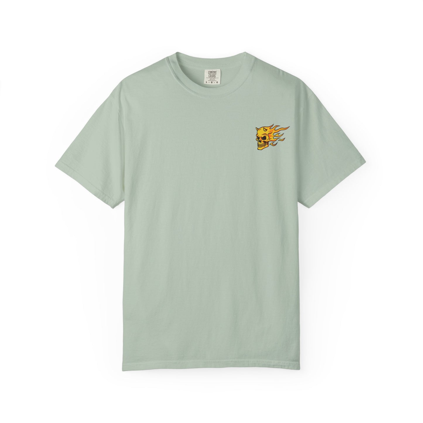 Flaming Skull Unisex Garment-Dyed T-Shirt