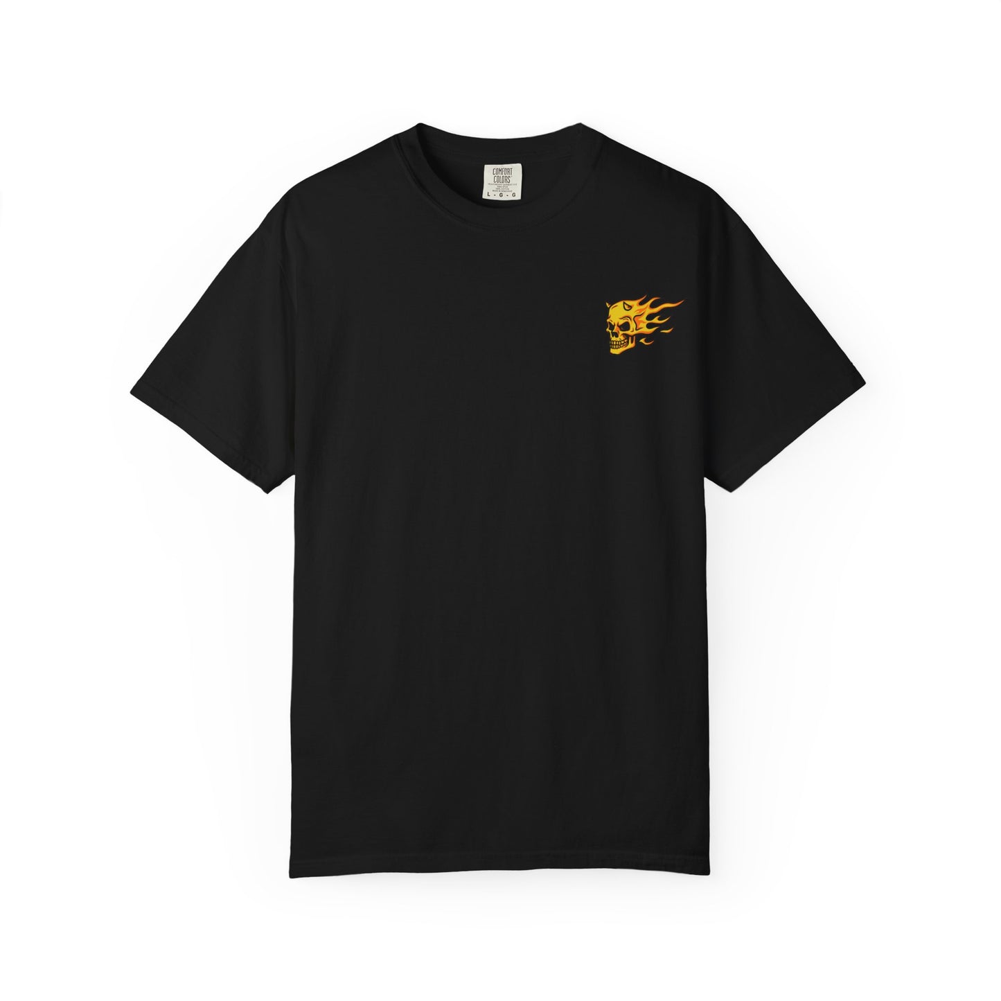 Flaming Skull Unisex Garment-Dyed T-Shirt