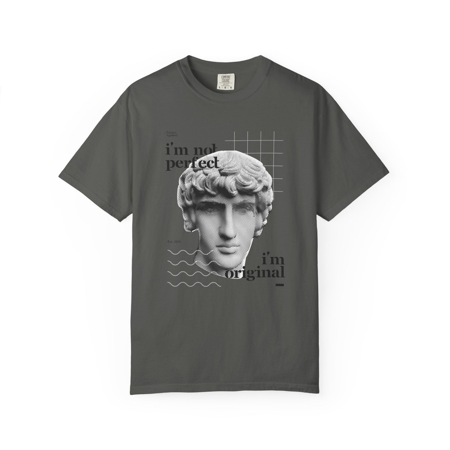 Unisex Garment-Dyed T-shirt - "I'm Not Perfect, I'm Original" Graphic Tee