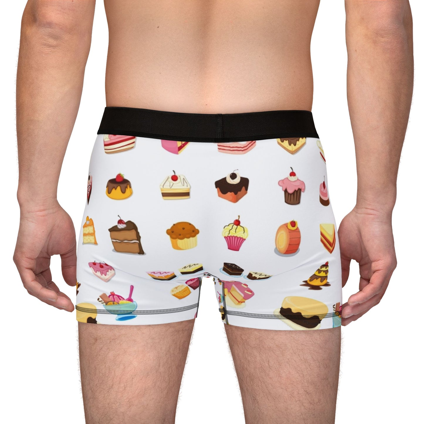 Sweet Treats Men's Boxers - Fun Dessert Pattern Underwear