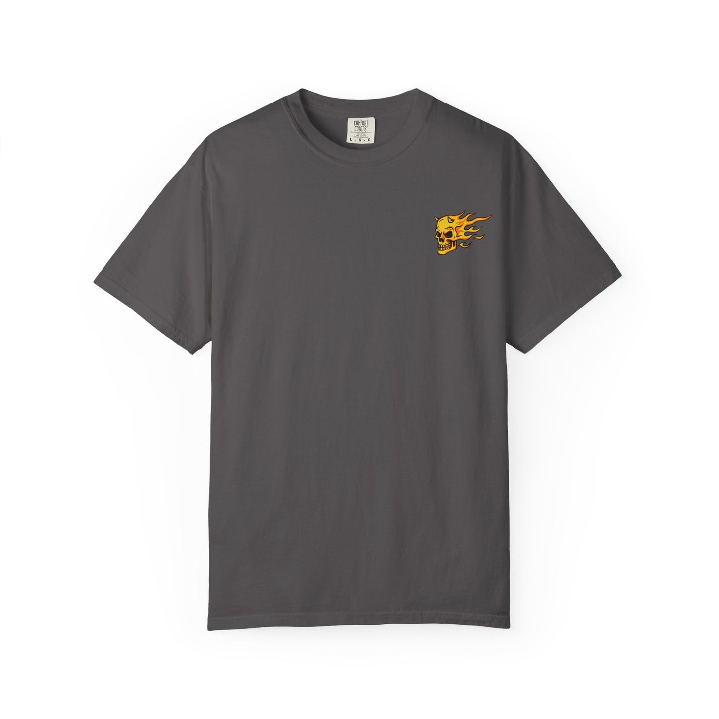 Flaming Skull Unisex Garment-Dyed T-Shirt