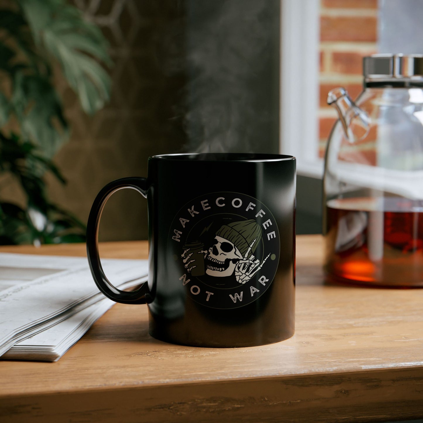Make coffee not War-Black Coffee Mug - 11oz & 15oz