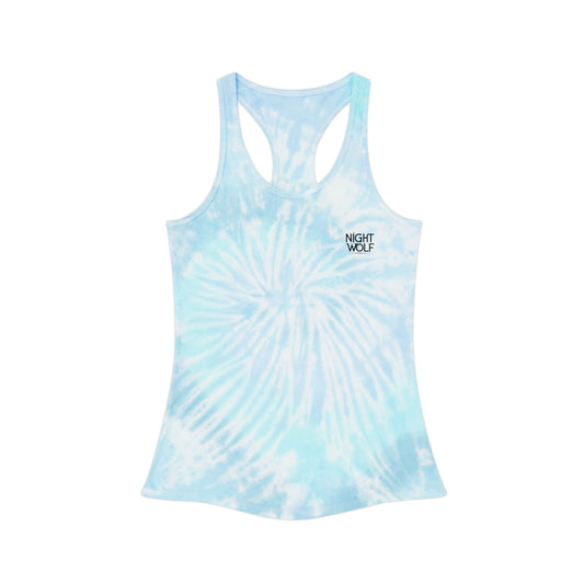 Sky Blue Tie Dye Racerback Tank Top