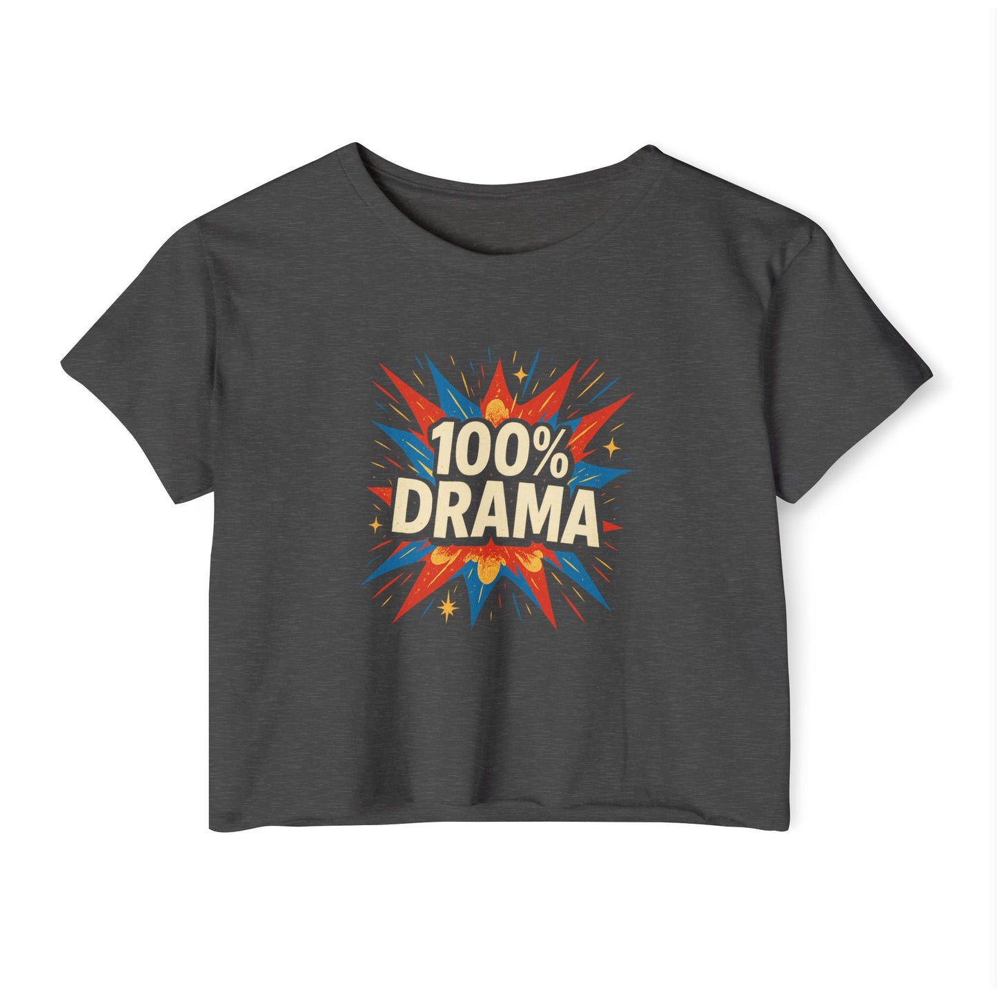100% Drama Women's Festival Crop Top