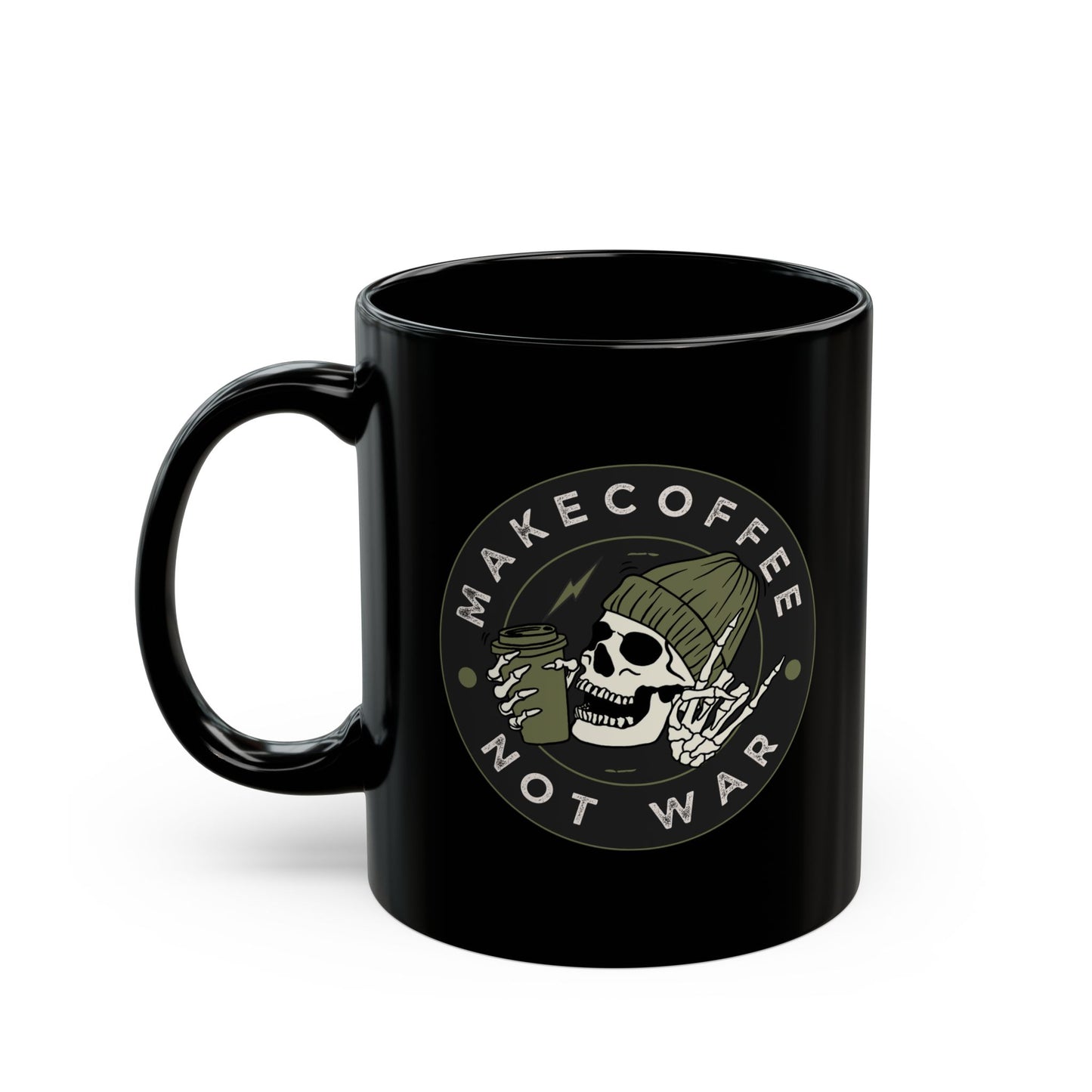 Make coffee not War-Black Coffee Mug - 11oz & 15oz