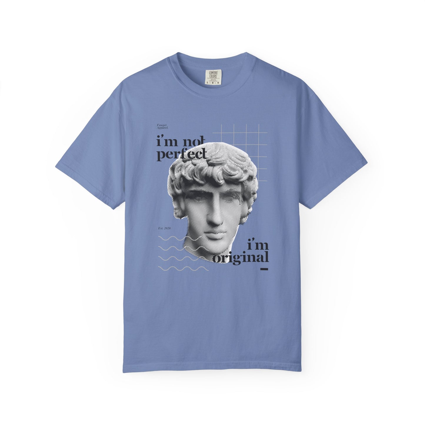 Unisex Garment-Dyed T-shirt - "I'm Not Perfect, I'm Original" Graphic Tee