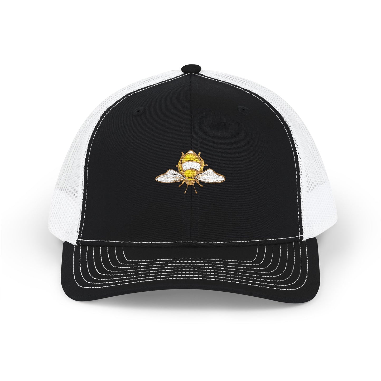 Bee Embroidered Trucker Cap