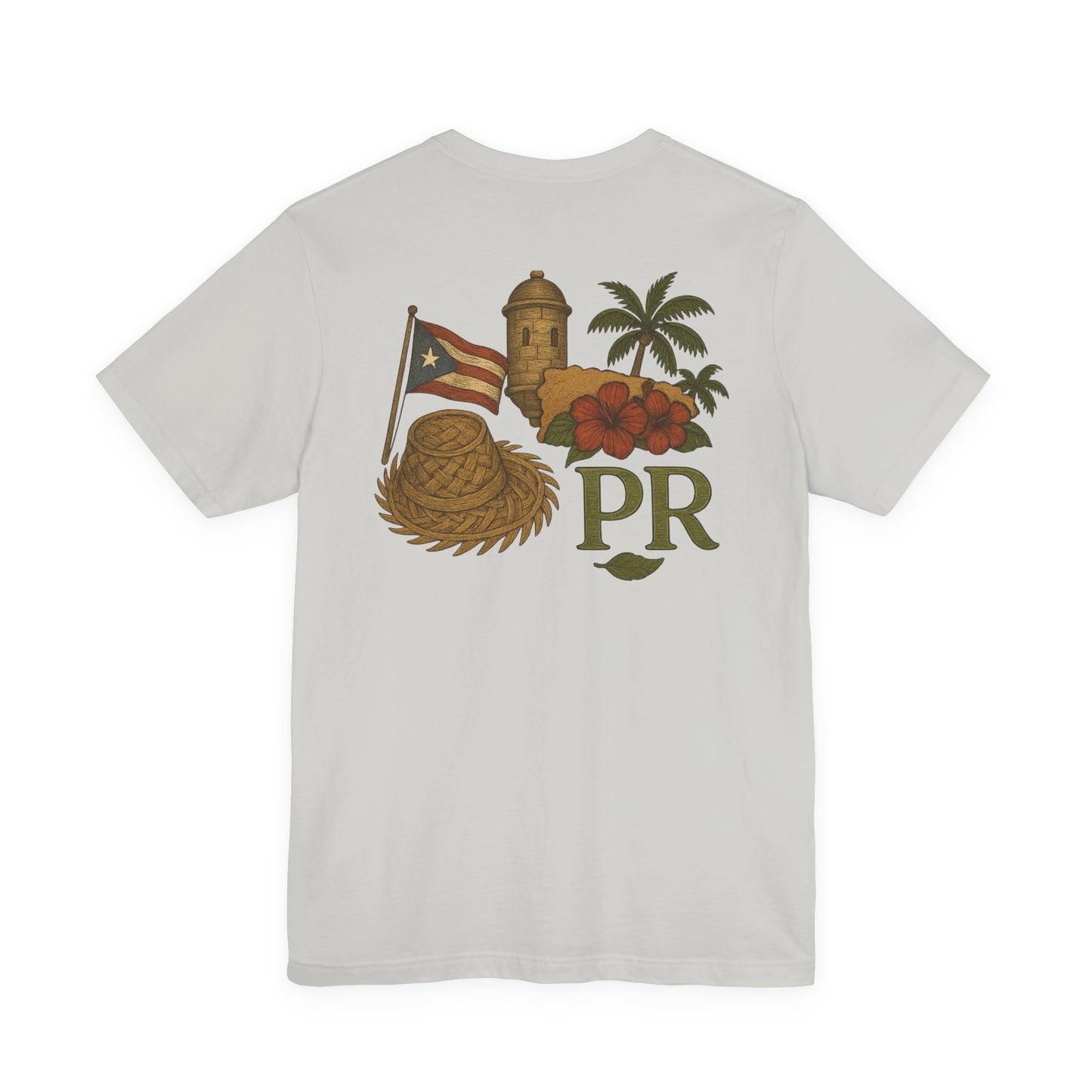 Puerto Rican Pride Tee, Jíbaro: Raiz Viva de pasado