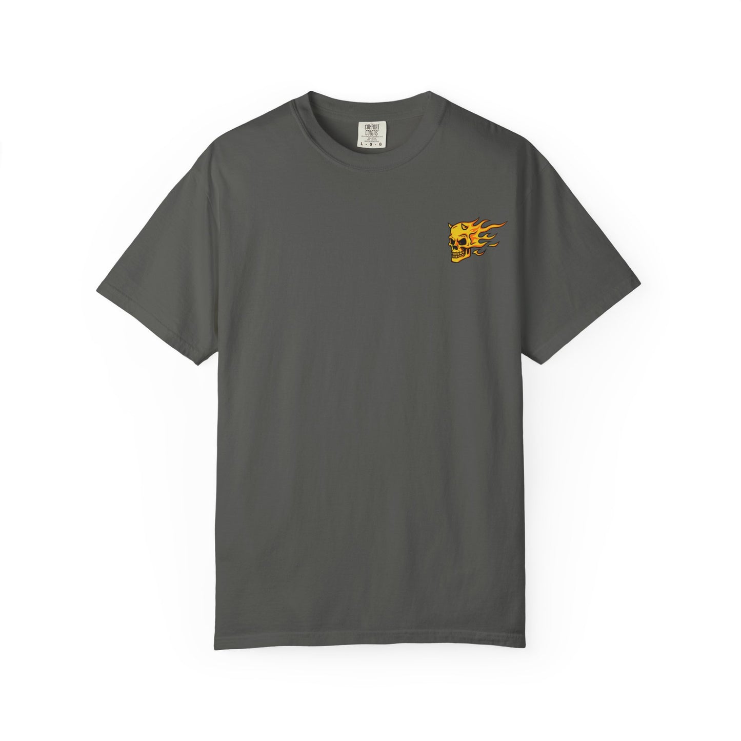 Flaming Skull Unisex Garment-Dyed T-Shirt