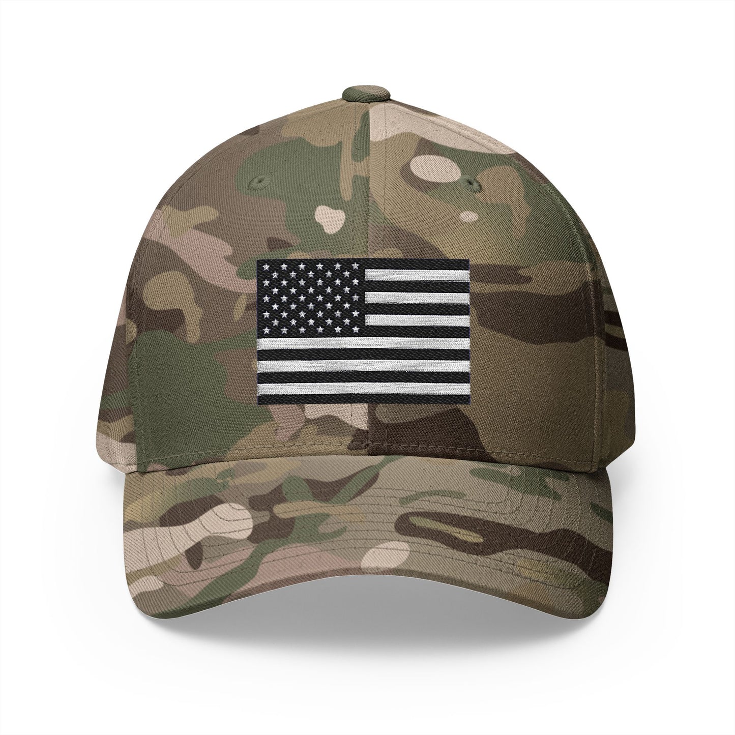 Stylish Embroidered Cap with USA Flag