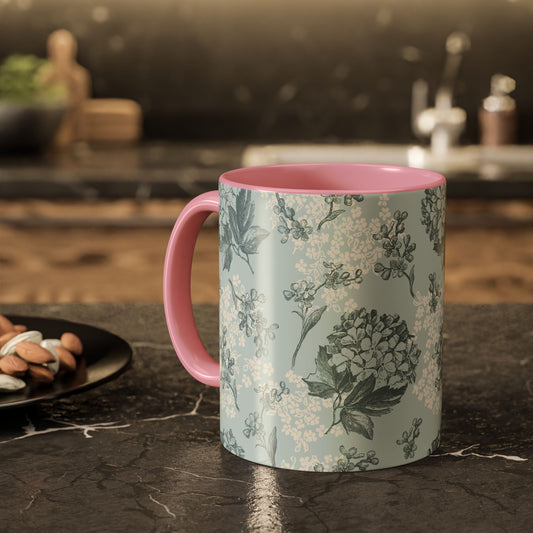 Floral Pattern Coffee Mug - Colorful 11oz & 15oz