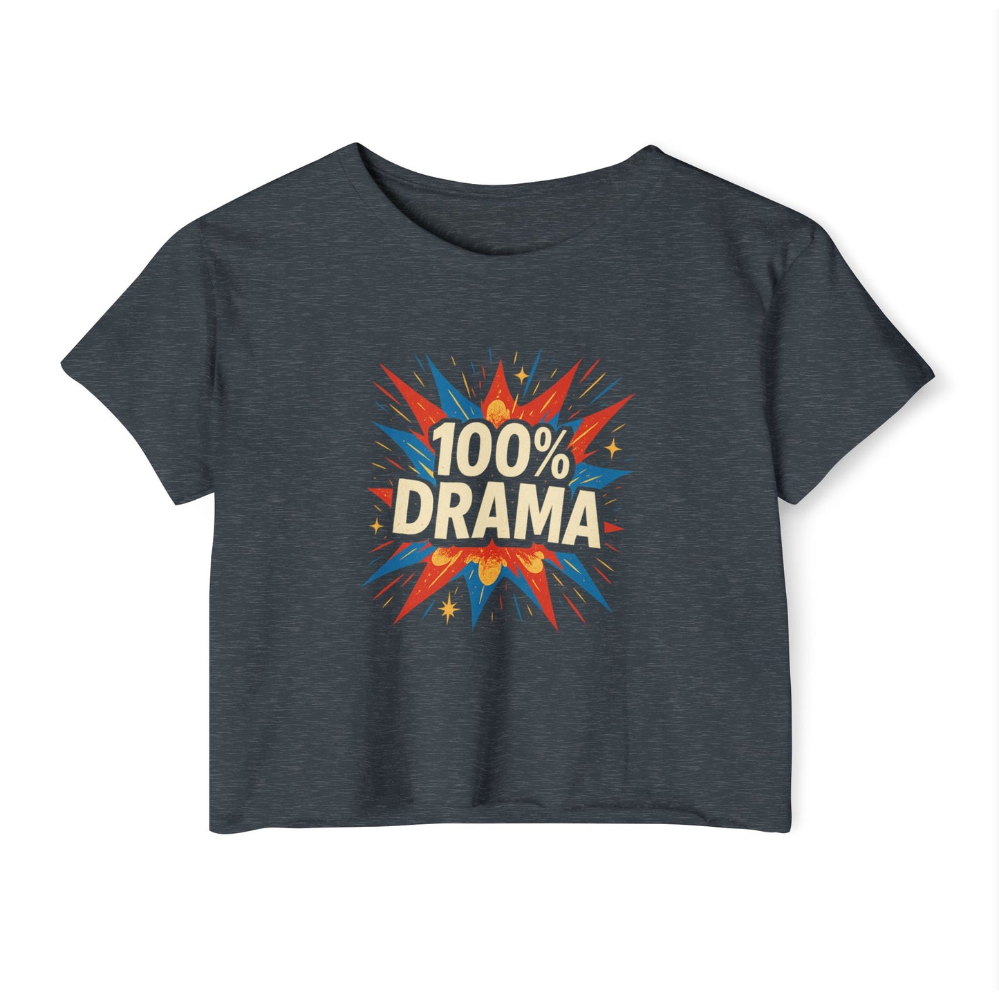 100% Drama Women's Festival Crop Top