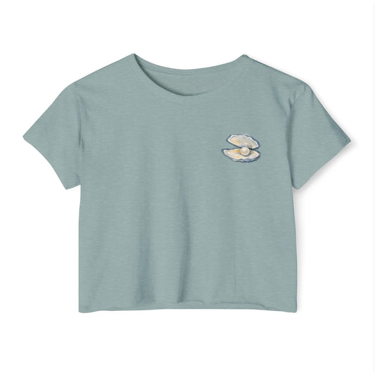 Pearl Shell Crop Top