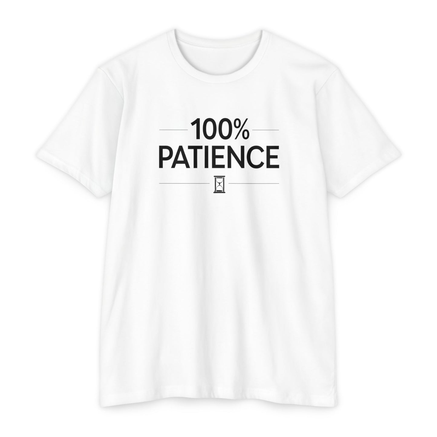 100% Patience Unisex CVC Jersey T-Shirt