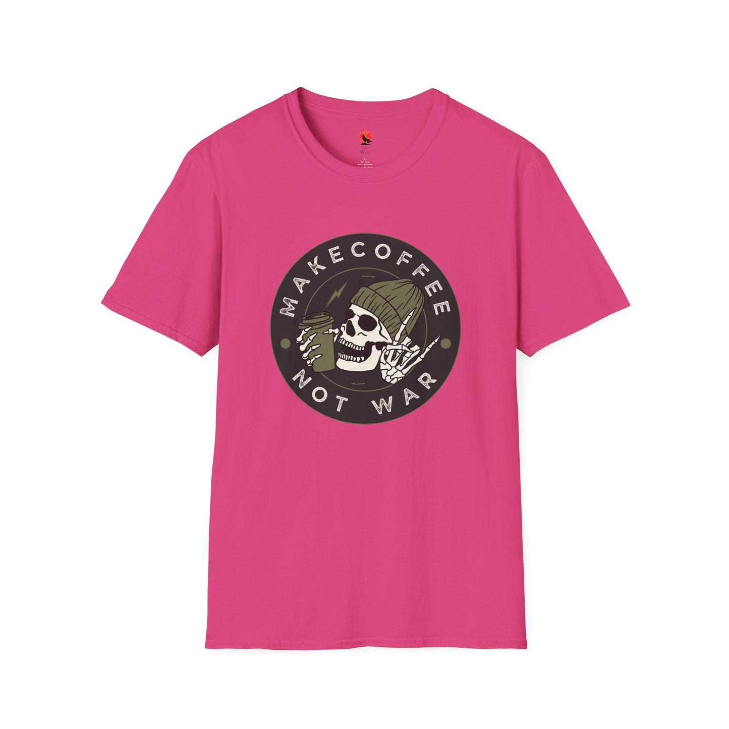 Make Coffee Not War Unisex Softstyle T-Shirt