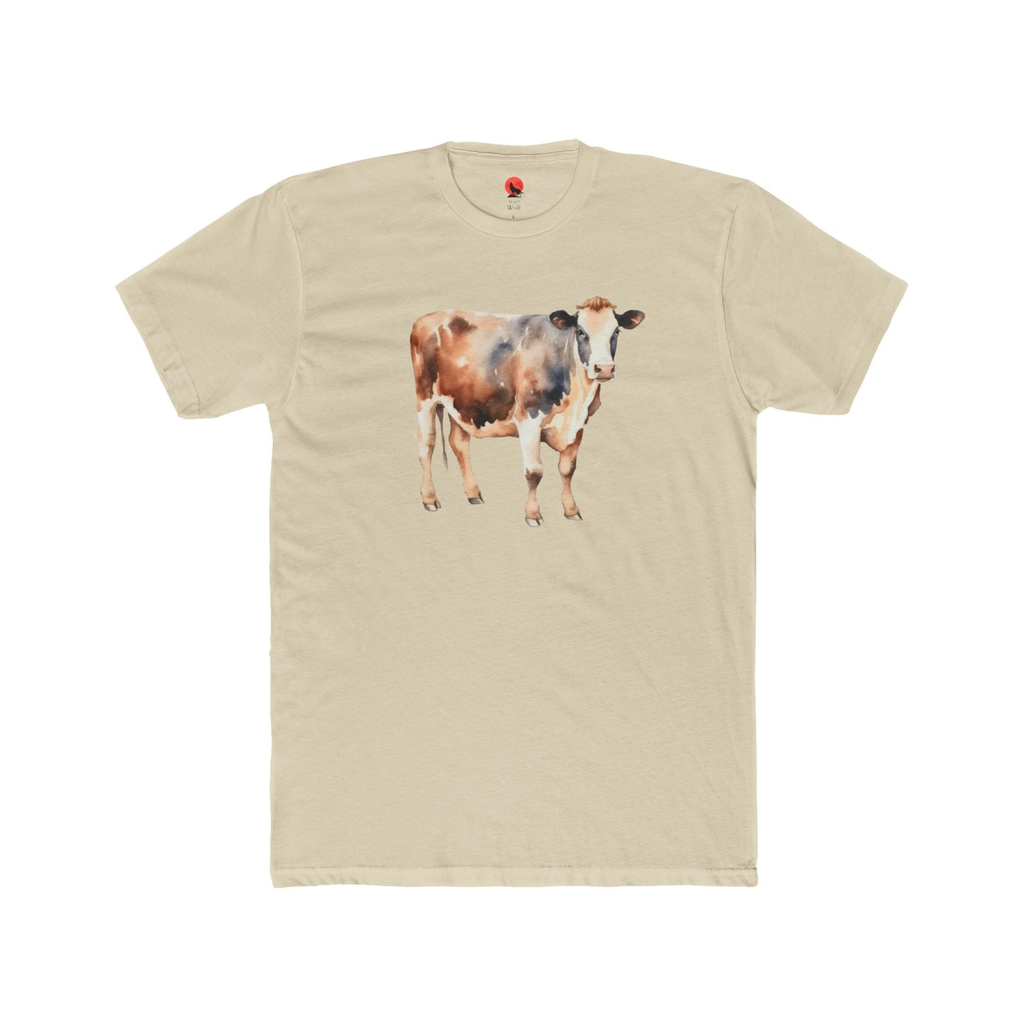 Cute Cow Watercolor Unisex Cotton Crew Tee