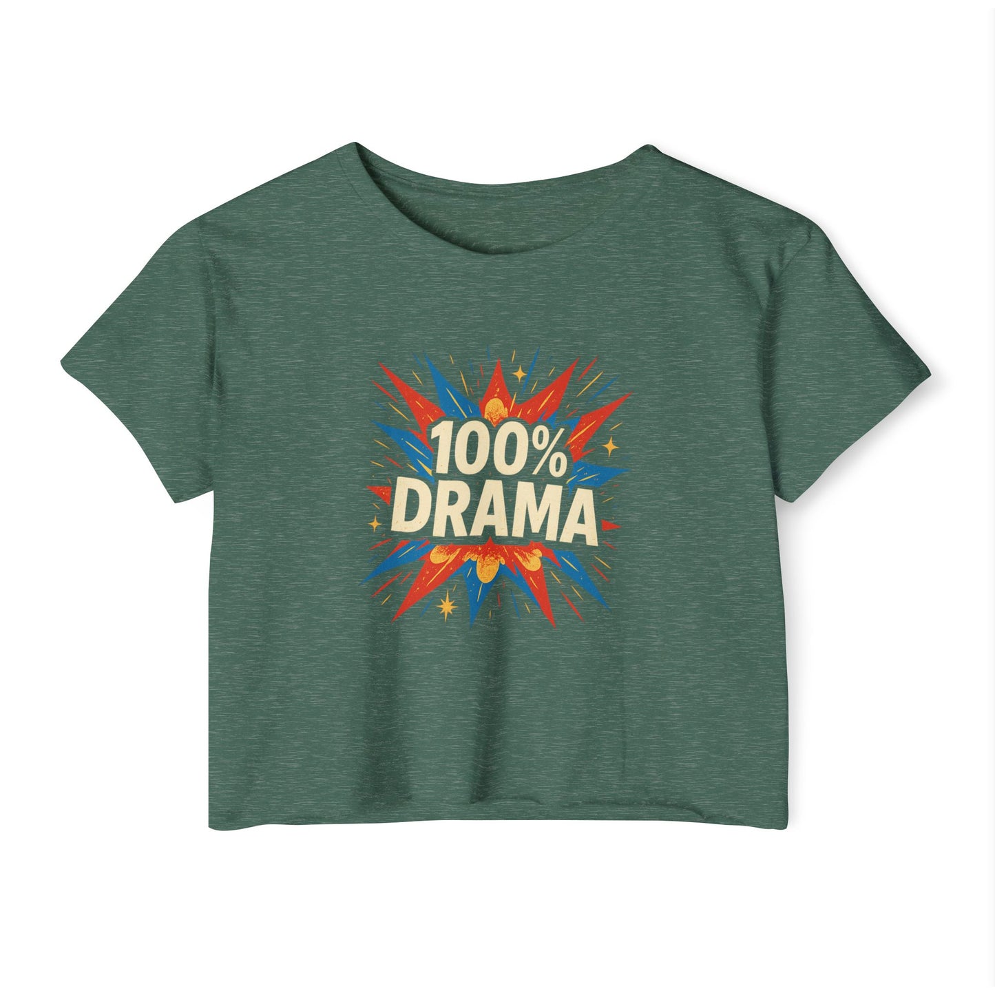 100% Drama Women's Festival Crop Top