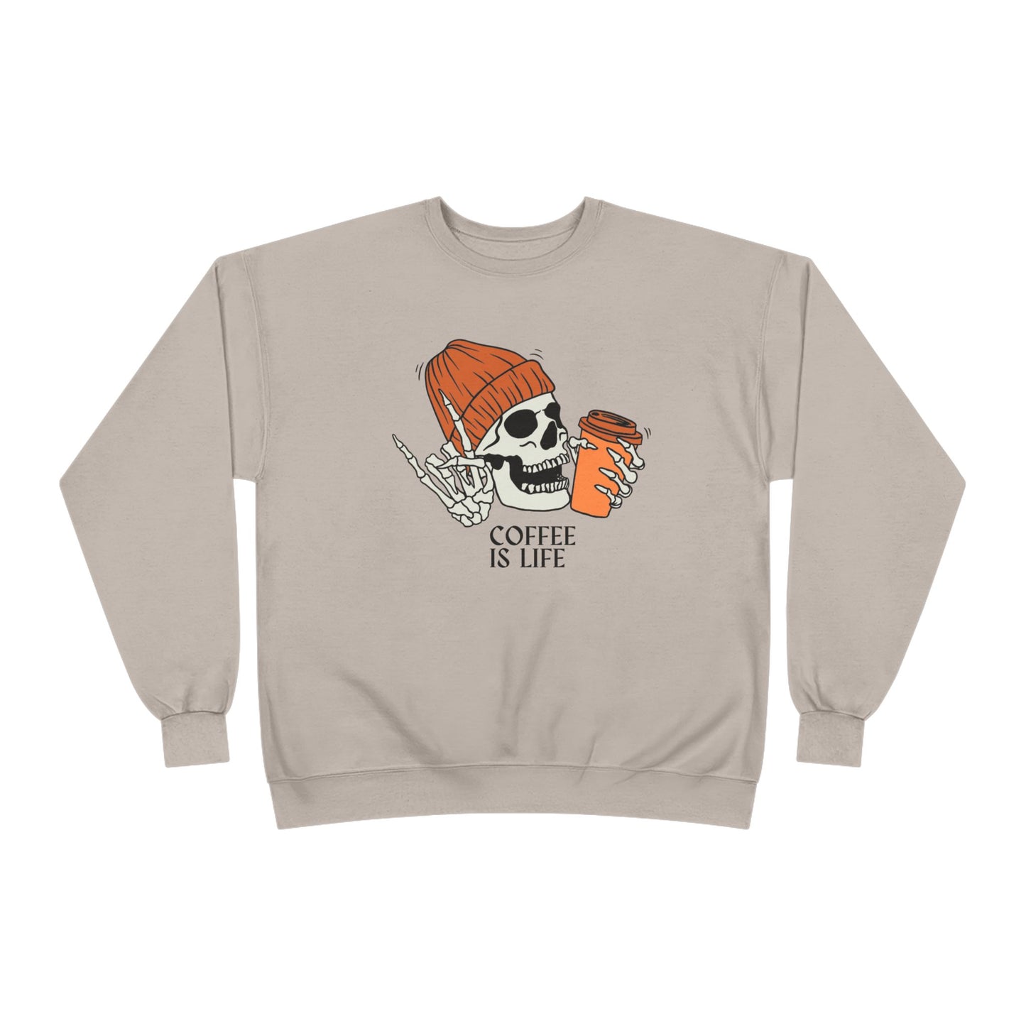 Coffee Is Life Skull Sweatshirt