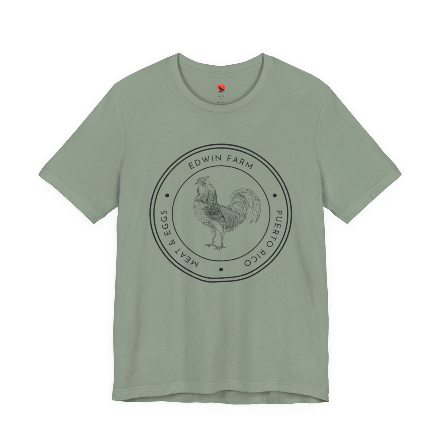 Meat & Egg Unisex Tee - Edwin Farm Rooster Design