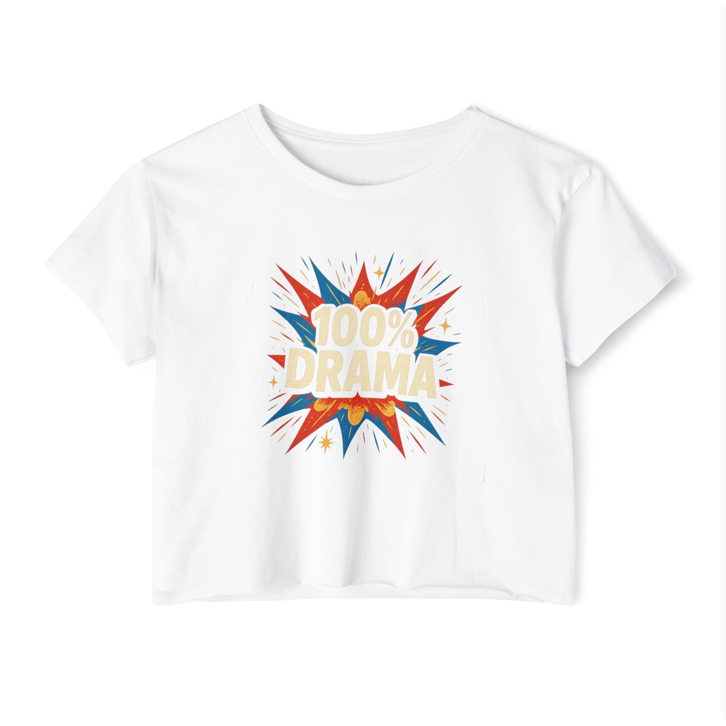 100% Drama Women's Festival Crop Top