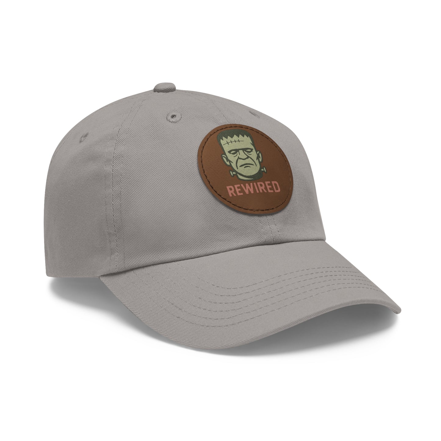 Frankenstein Themed Dad Hat with Leather Patch