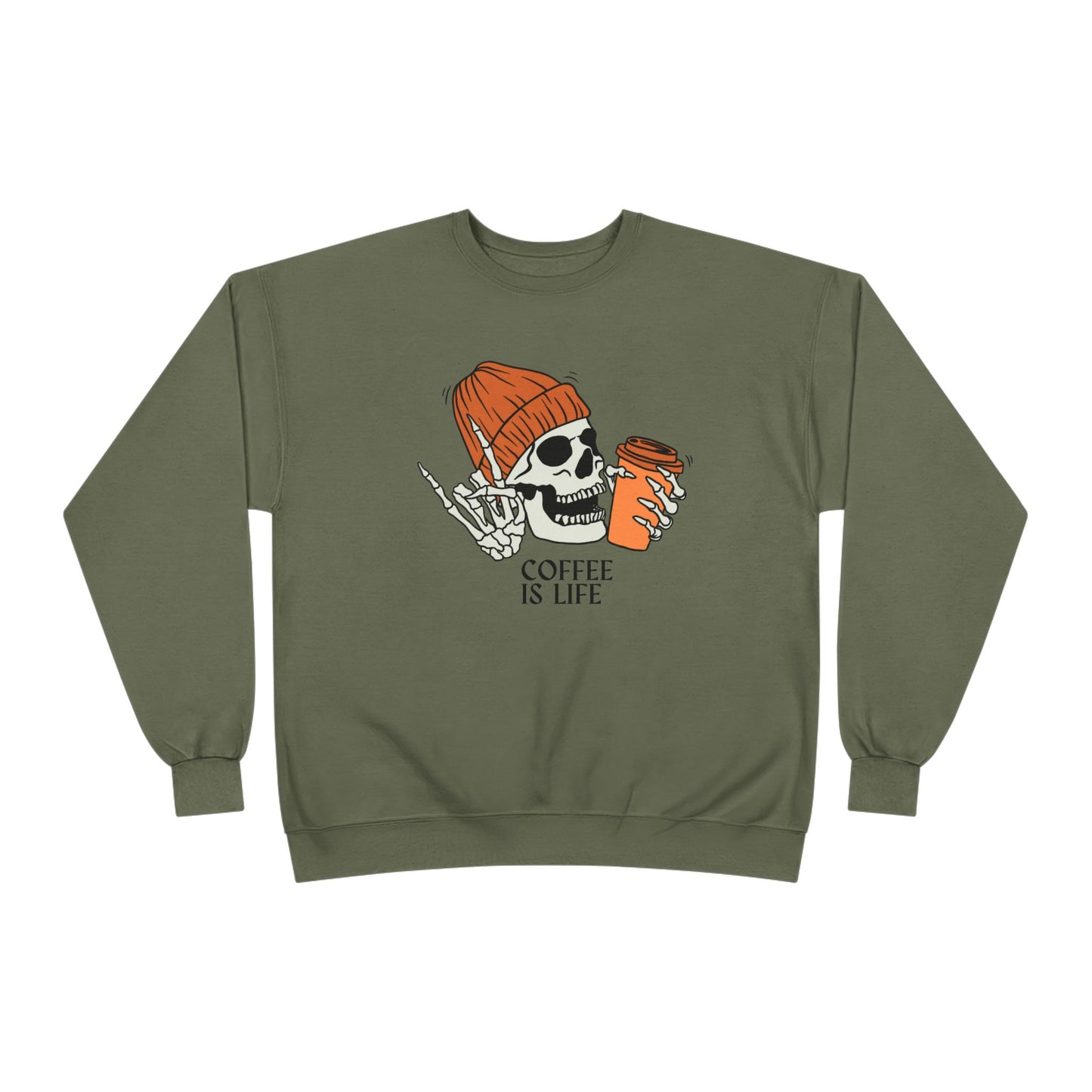 Coffee Is Life Skull Sweatshirt