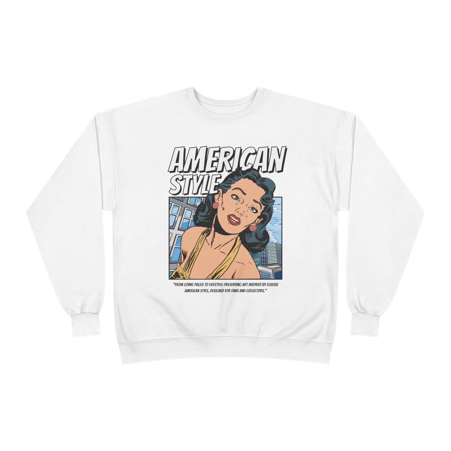 American Style Unisex Crewneck Sweatshirt