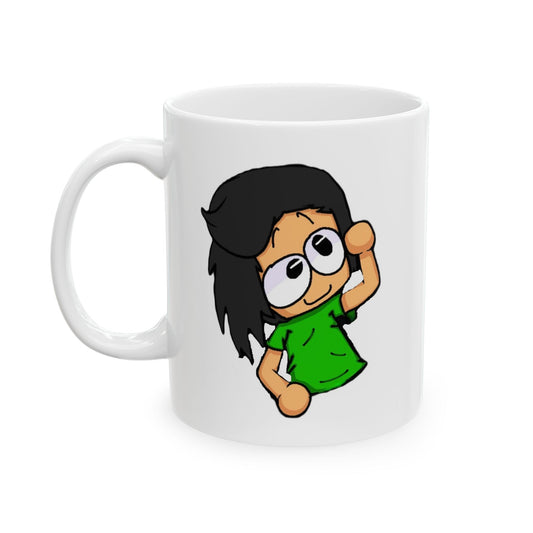 Funny Ceramic Mug by Alejo with Cute Cartoon Characters