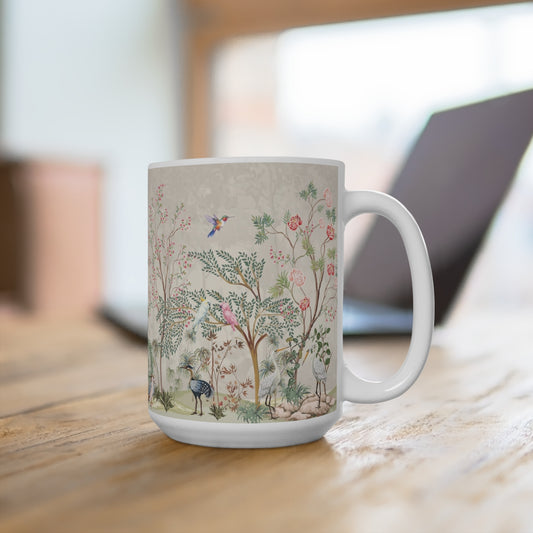 Botanical Birds Mug - 15oz Floral