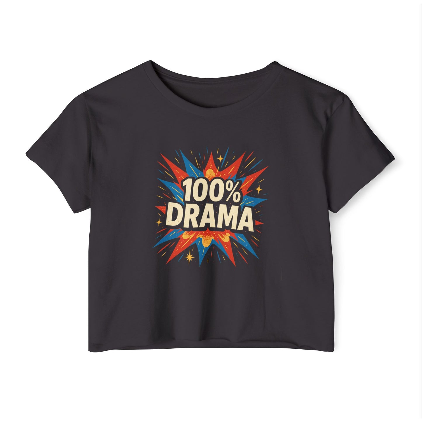 100% Drama Women's Festival Crop Top
