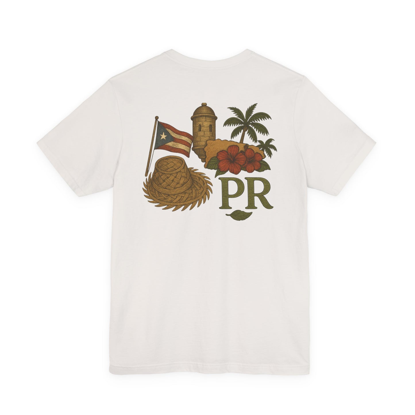 Puerto Rican Pride Tee, Jíbaro: Raiz Viva de pasado