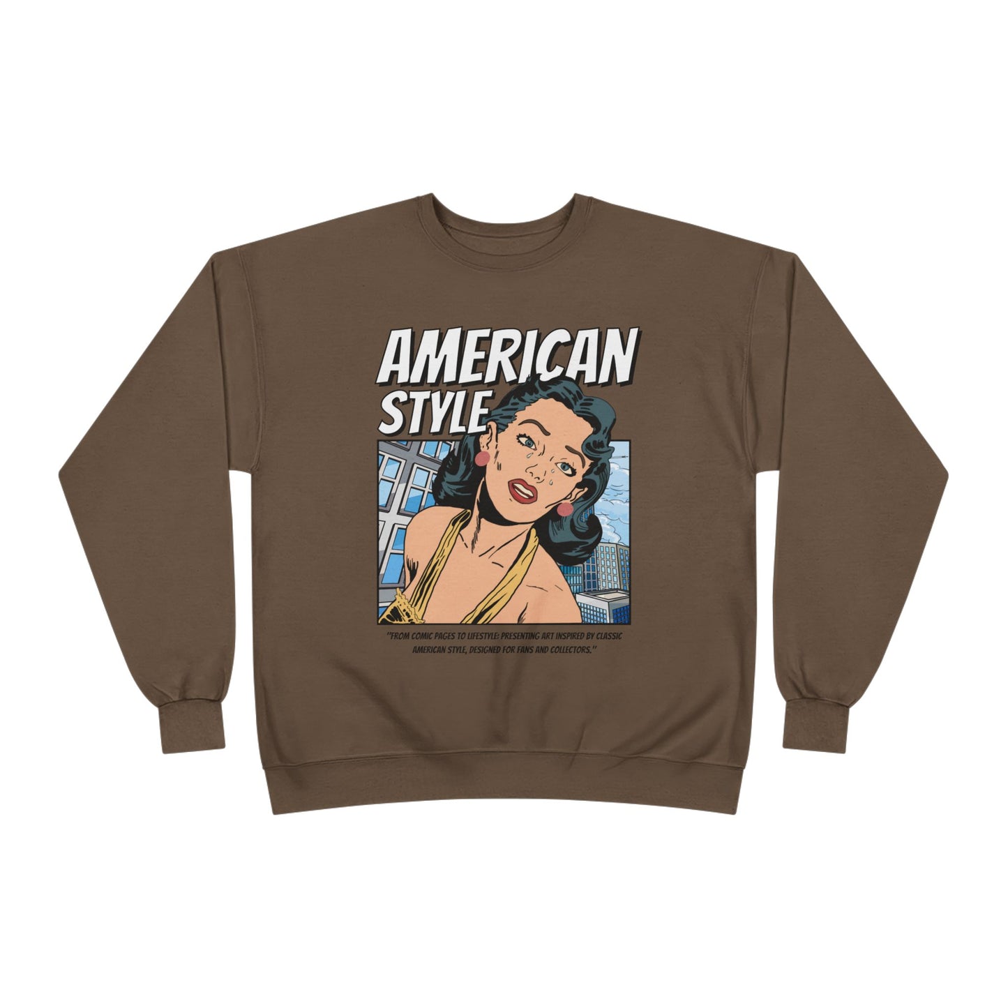 American Style Unisex Crewneck Sweatshirt