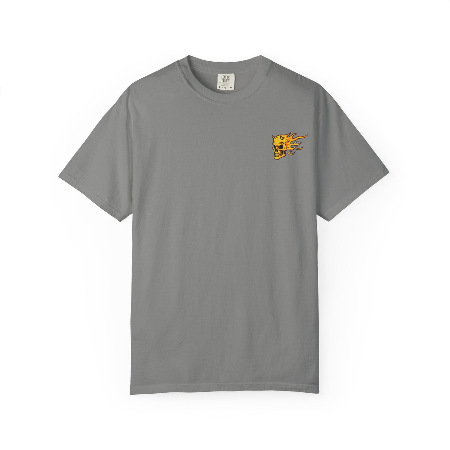 Flaming Skull Unisex Garment-Dyed T-Shirt